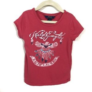 Girls Ralph Lauren Graphic T-Shirt Size 5